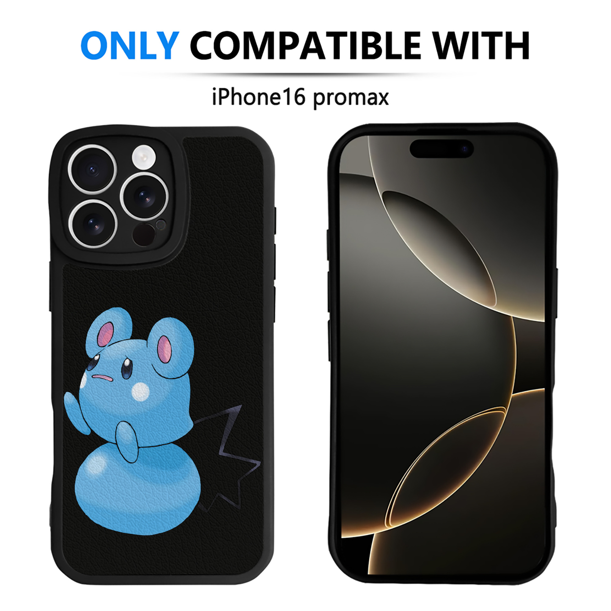 （画像用） ポケットモンスター Pokémon 【iPhone 16シリーズ対応】シリコンスマホケース（レザー調） 材質：シリコン